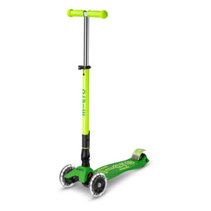 Micro - Maxi Katlanabilir Neon LED Scooter | Yeşil