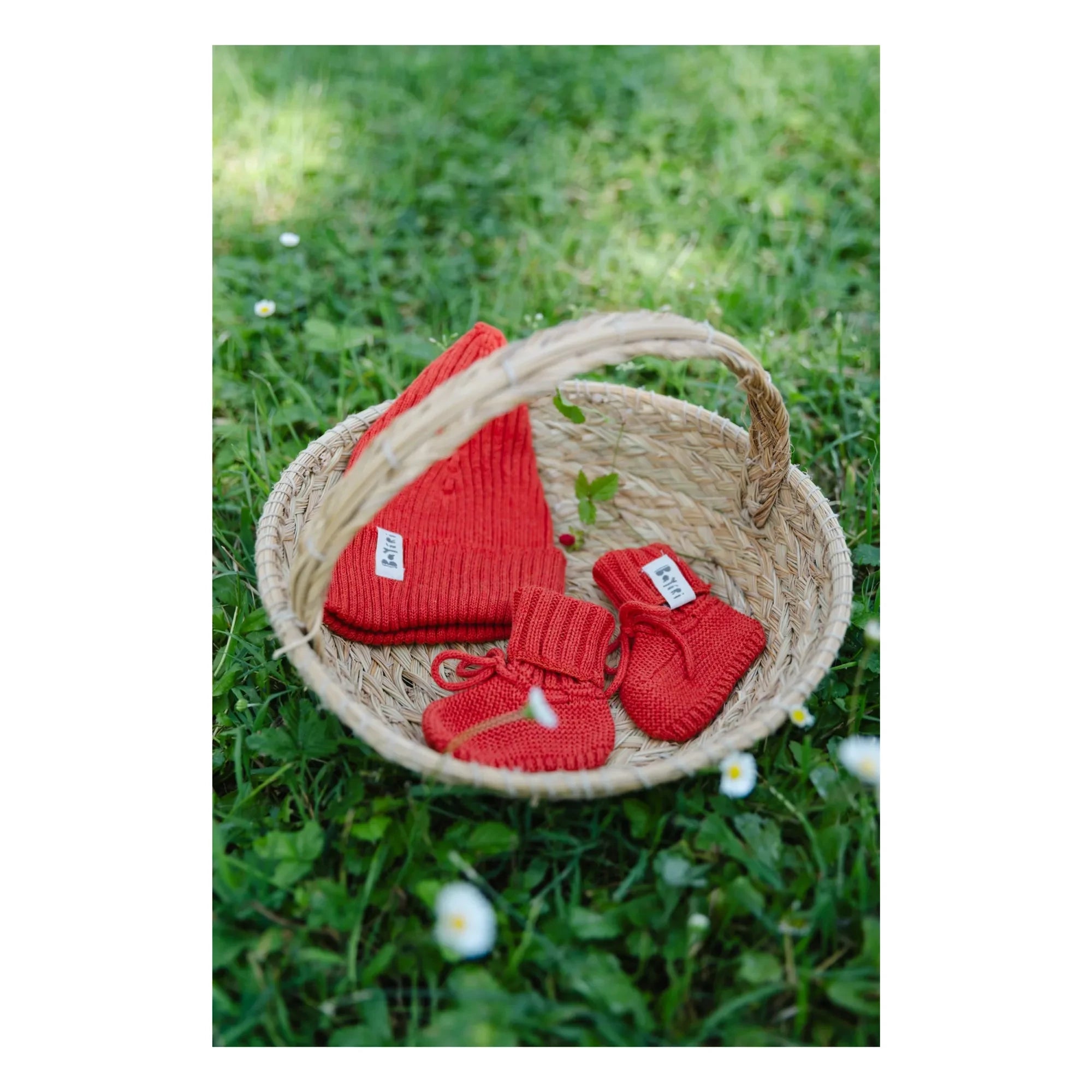 Bayiri - River Slippers Organik Pamuk | Kırmızı