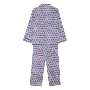 SISSEL EDELBO - Organik pamuklu pijama | Mavi