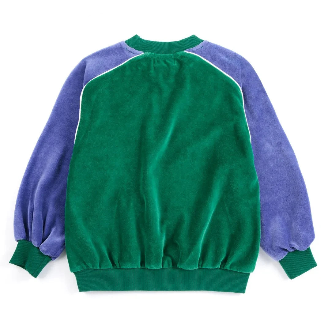 Bobo Choses - Renk Bloklu Terry Sweat | Yeşil