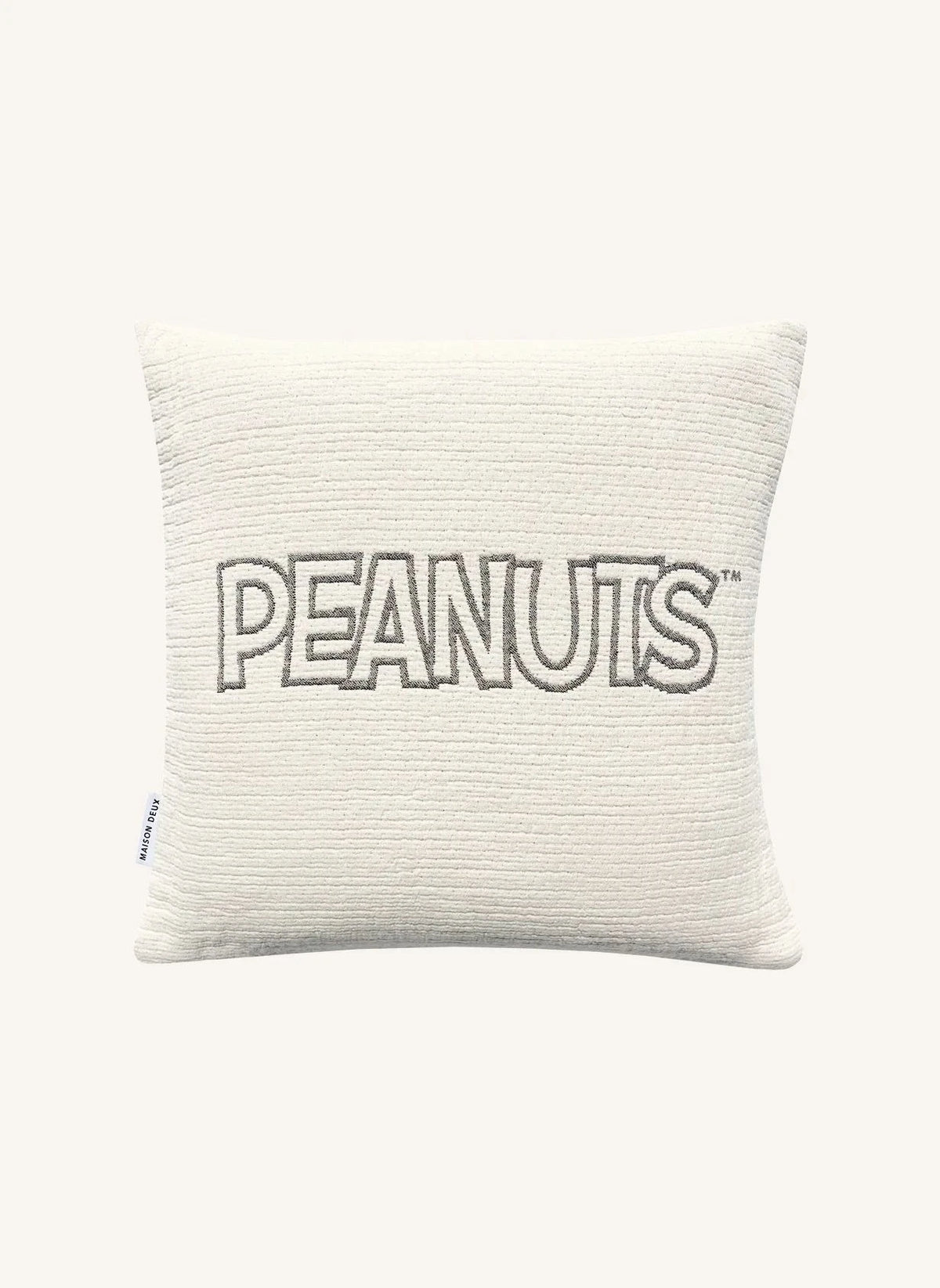 Maison Deux - نظارات شمسية غلاف وسادة قطن - Maison Deux x Peanuts | أبيض