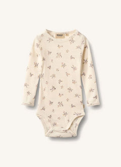 Wheat - Lucca Flower body Merino yün | Fildişi