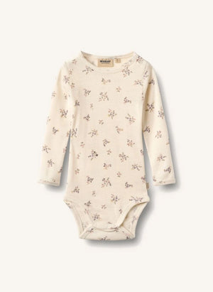 Wheat - Lucca Flower body Merino yün | Fildişi