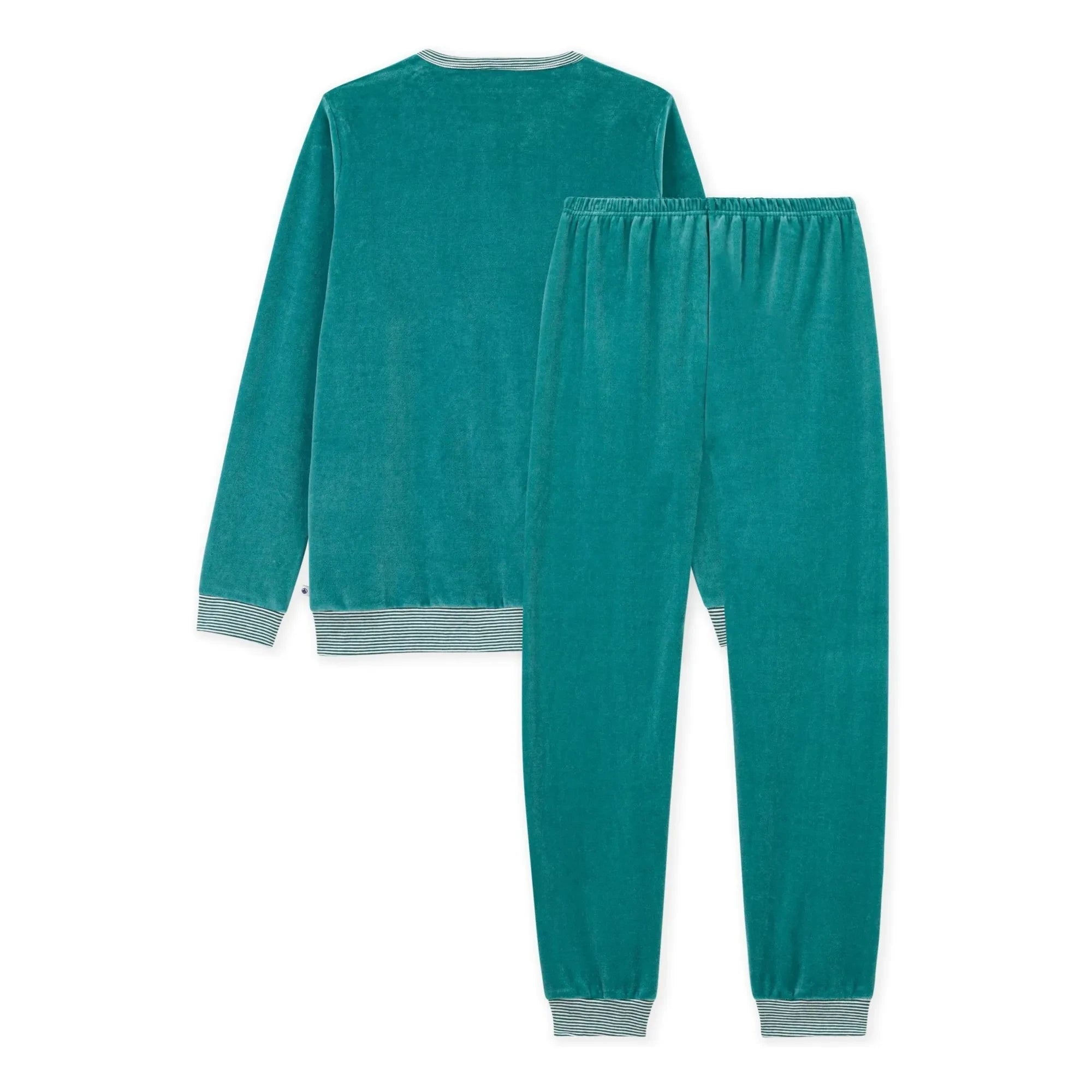 Petit Bateau - Uni Velvet Pijama | Orman Yeşili
