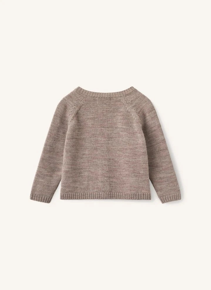 Copenhagen Colors - Merinos Yünlü Hırka ve Tayt Seti | Taupe Brown
