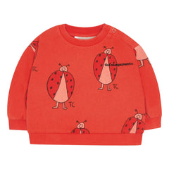 The Campamento - Kız Bebek Uğur Böceği Sweatshirt | Kırmızı