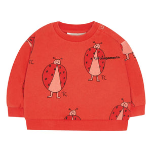 The Campamento - Kız Bebek Uğur Böceği Sweatshirt | Kırmızı