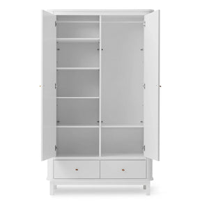 Oliver Furniture - 2 Kapılı Huş Gardırop | Beyaz