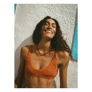 Soleil Soleil - Flo Jersey Üst | Terracotta