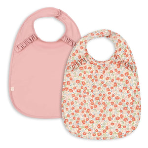 Konges Sløjd - Kaluka Volanlı Mama Önlükleri - 2'li Set | Pembe