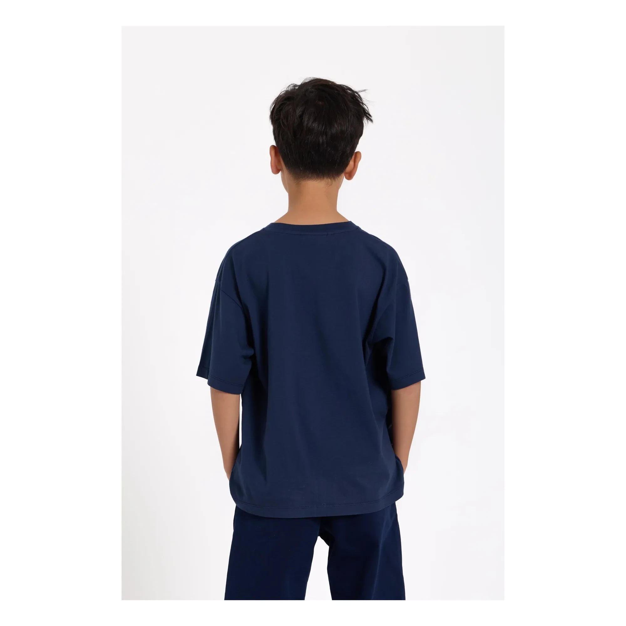 Smallable Kid - Nils Organik pamuklu T-shirt | Yıkama mavi