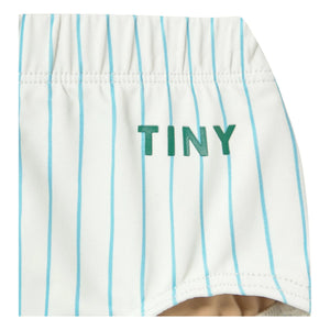 Tinycottons - Çizgili Banyo Şortu | Açık Mavi