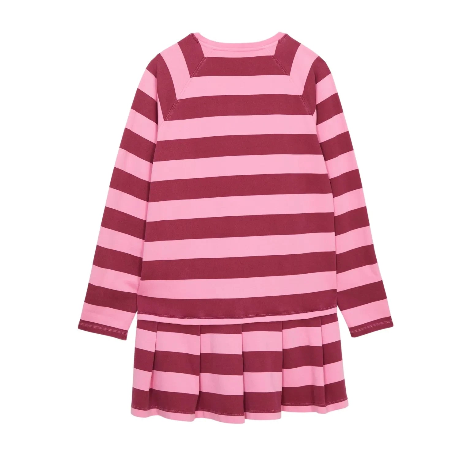 Smallable Kid - Azalea Çizgili Tişört Elbise | Candy pink