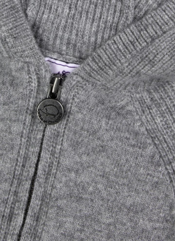 Tartine et Chocolat - Örgü hırka | Heather grey