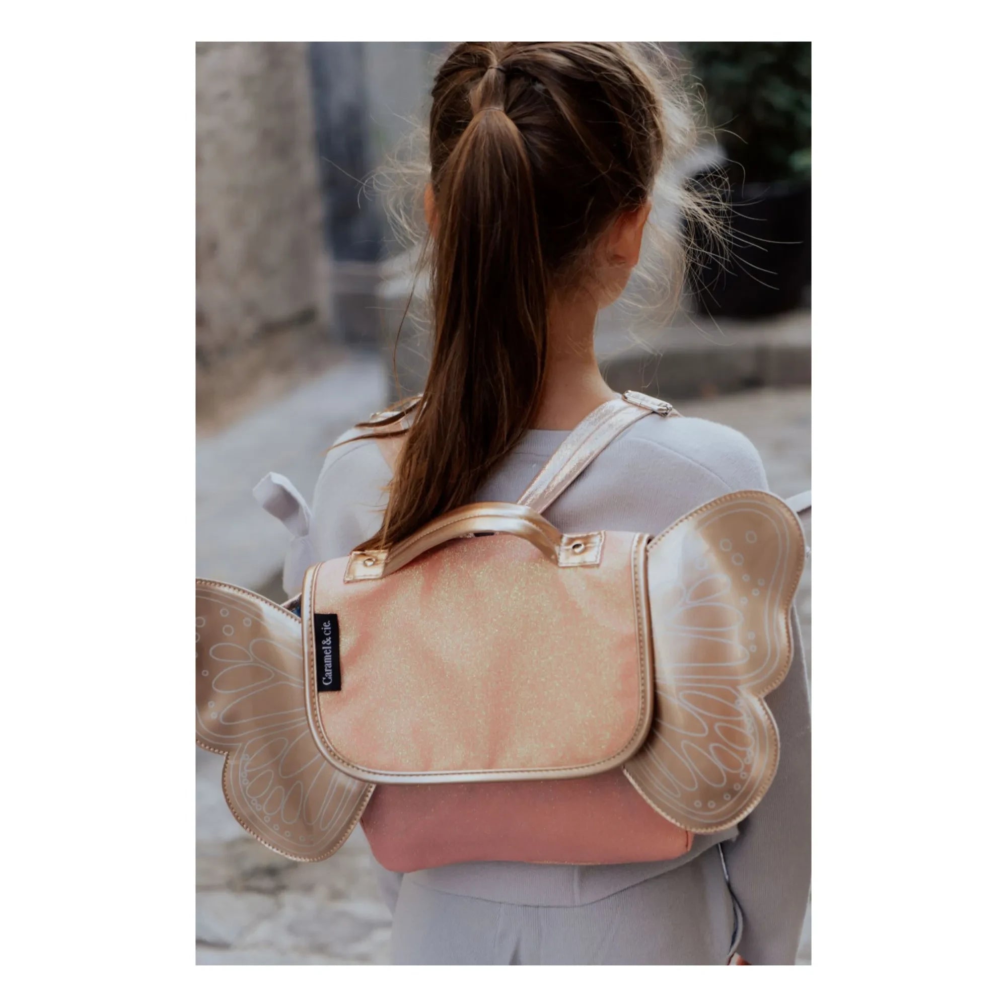 Caramel & Cie - İridescent Butterfly el çantası | Mercan