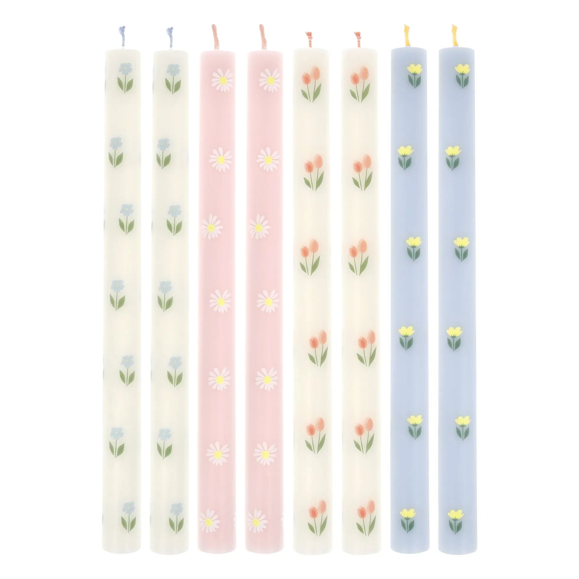 Meri Meri - Çiçek Mumları - 8'li Set