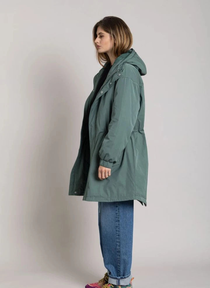 Smallable Woman - Zebra Geri Dönüştürülmüş Elyaf Astarlı Parka | Teal