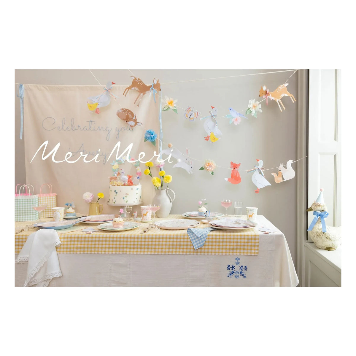Meri Meri - Paskalya tabakları - 8'li Set | Ekru