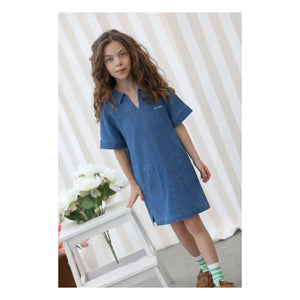 Lililotte - Romane Elbise Tencel Organik Pamuk | Denim mavisi