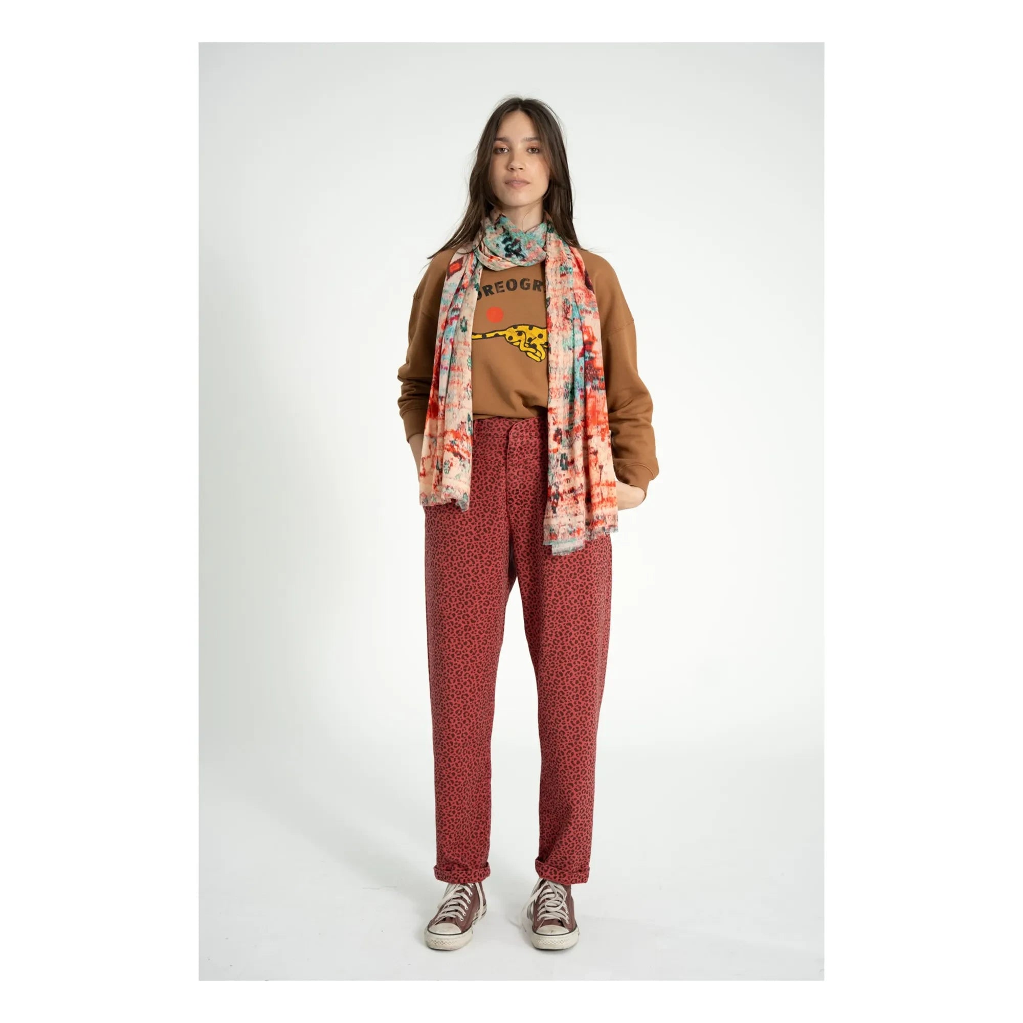 Sisters Department - Julie Sweatshirt Organik pamuk | Kahverengi