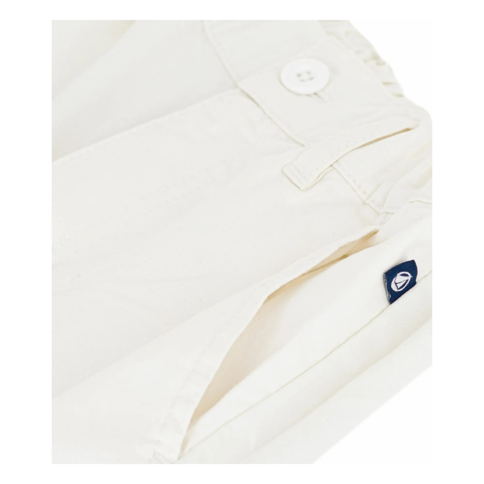 Petit Bateau - Uni Twill Bermuda Şort | Ekru