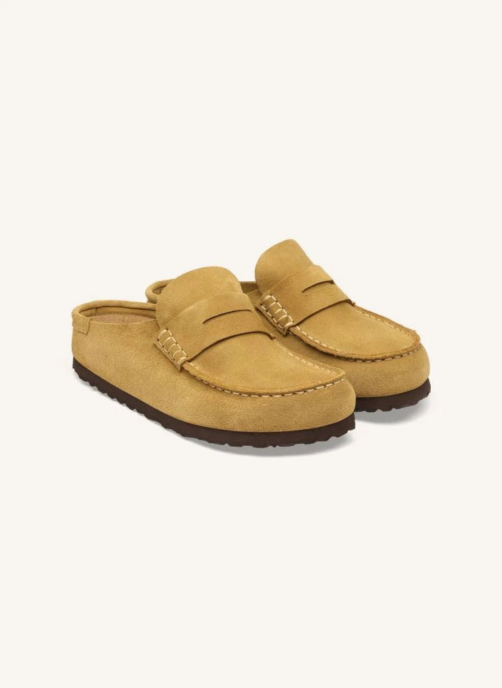 BIRKENSTOCK - Naples شباشب من الجلد المدبوغ | أصفر