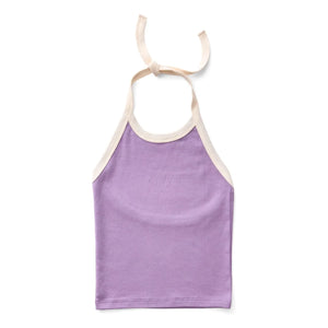 Soor Ploom - Bağcıklı atlet üstü Organik pamuk | Lila