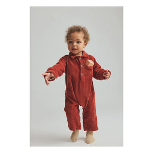 Cozmo - Blai Kadife Organik Pamuk Tulum | Koyu kırmızı