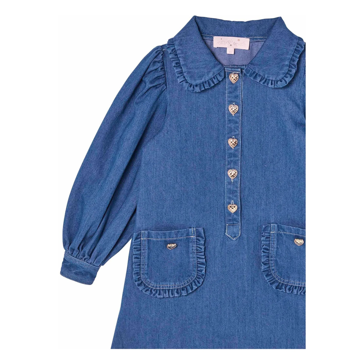 Tutu du Monde - Heartstring Denim Elbise | Mavi