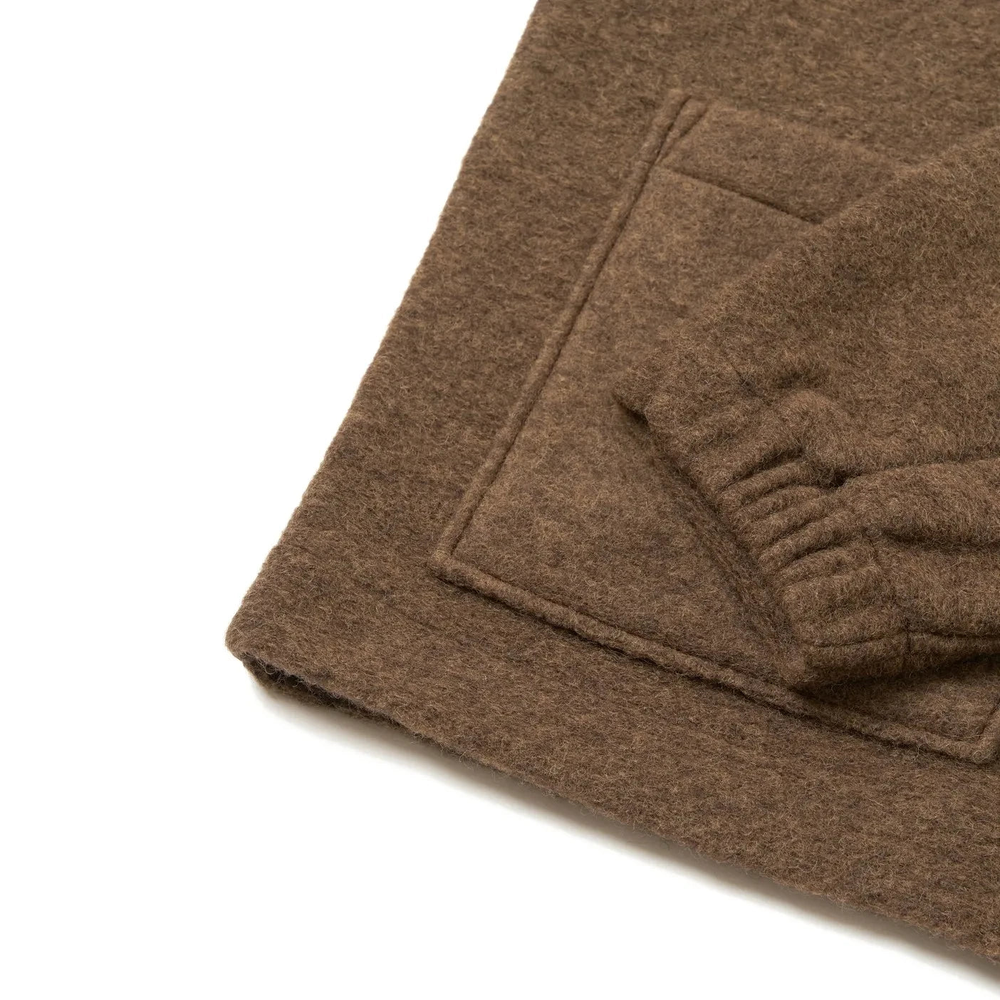 Universal Works - Rams Yün Overshirt | Kahverengi