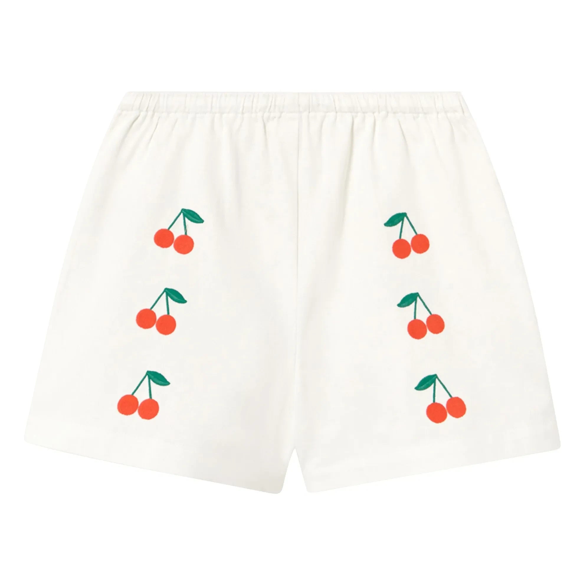 Tinycottons - Kısa Kirazlar Twill | Beyaz