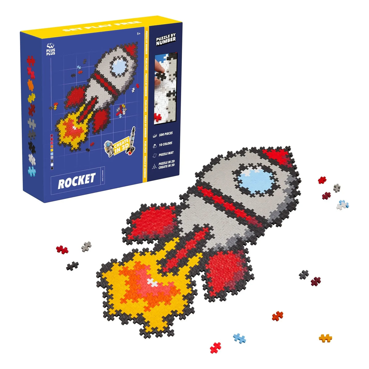 Plus-Plus - Rocket Puzzle - 500 Parça