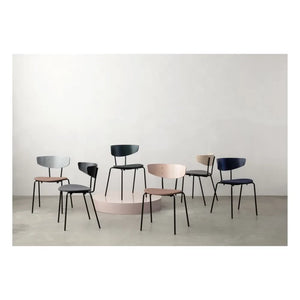 Ferm Living - Herman Ahşap ve Metal Minderli Sandalye | Koyu yeşil