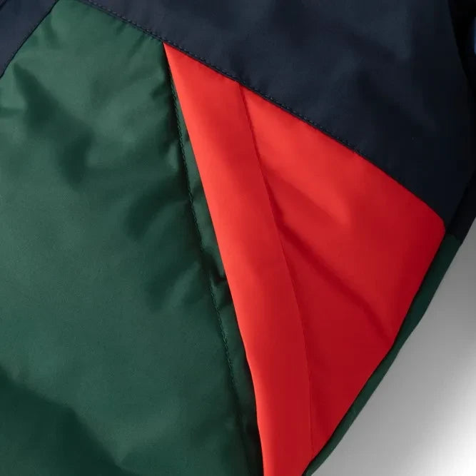 Liewood - سترة Bran Colorblock مصنوعة من ألياف مُعاد تدويرها | كحلي