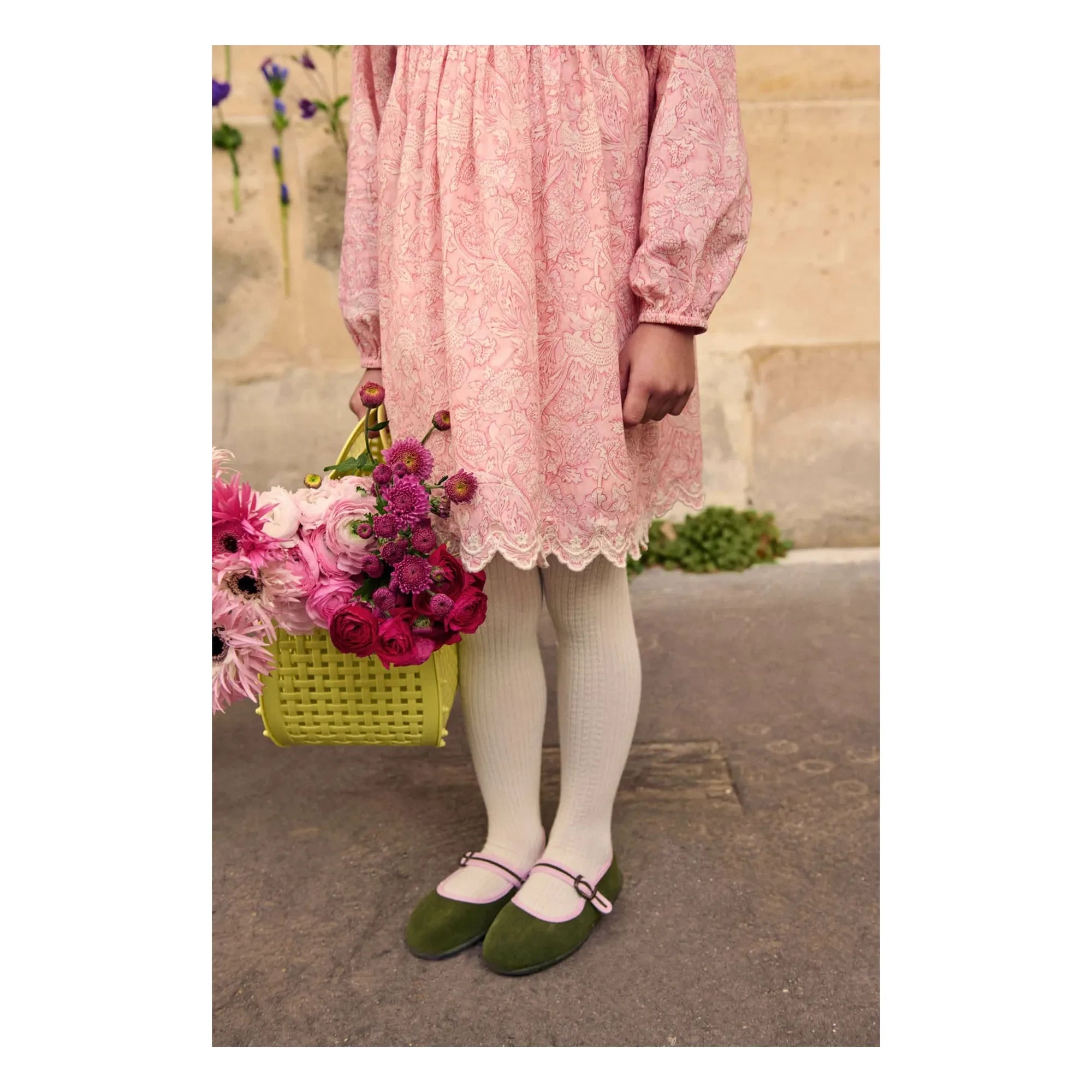 Louise Misha - Arinola organik pamuk elbise | Pembe