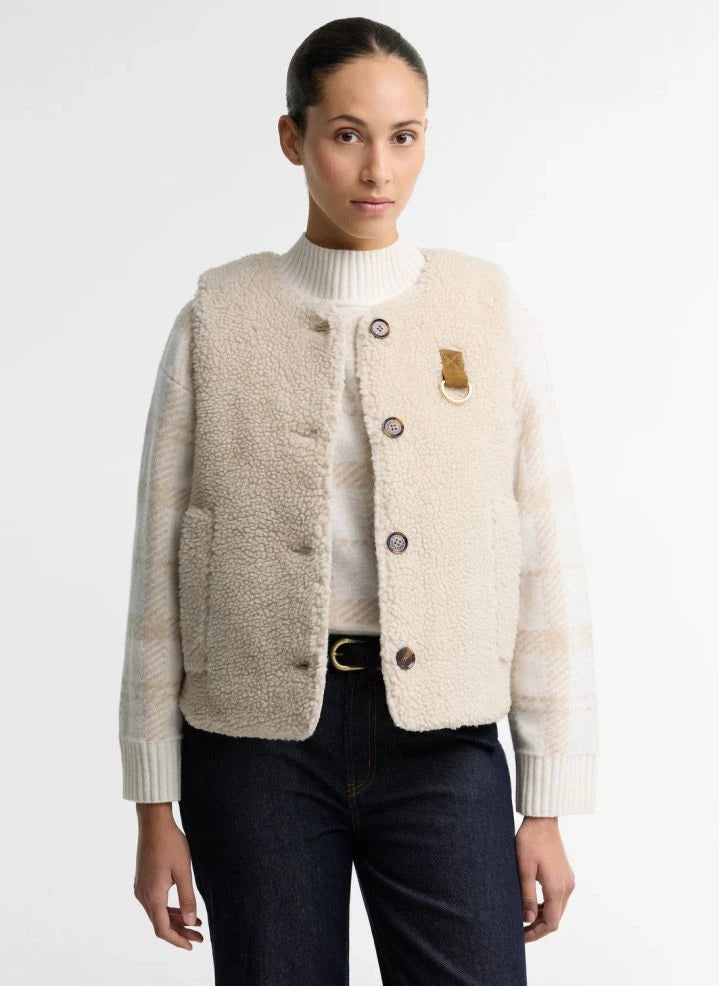 Barbour - Bowes Polar Kolsuz Ceket | Ekru