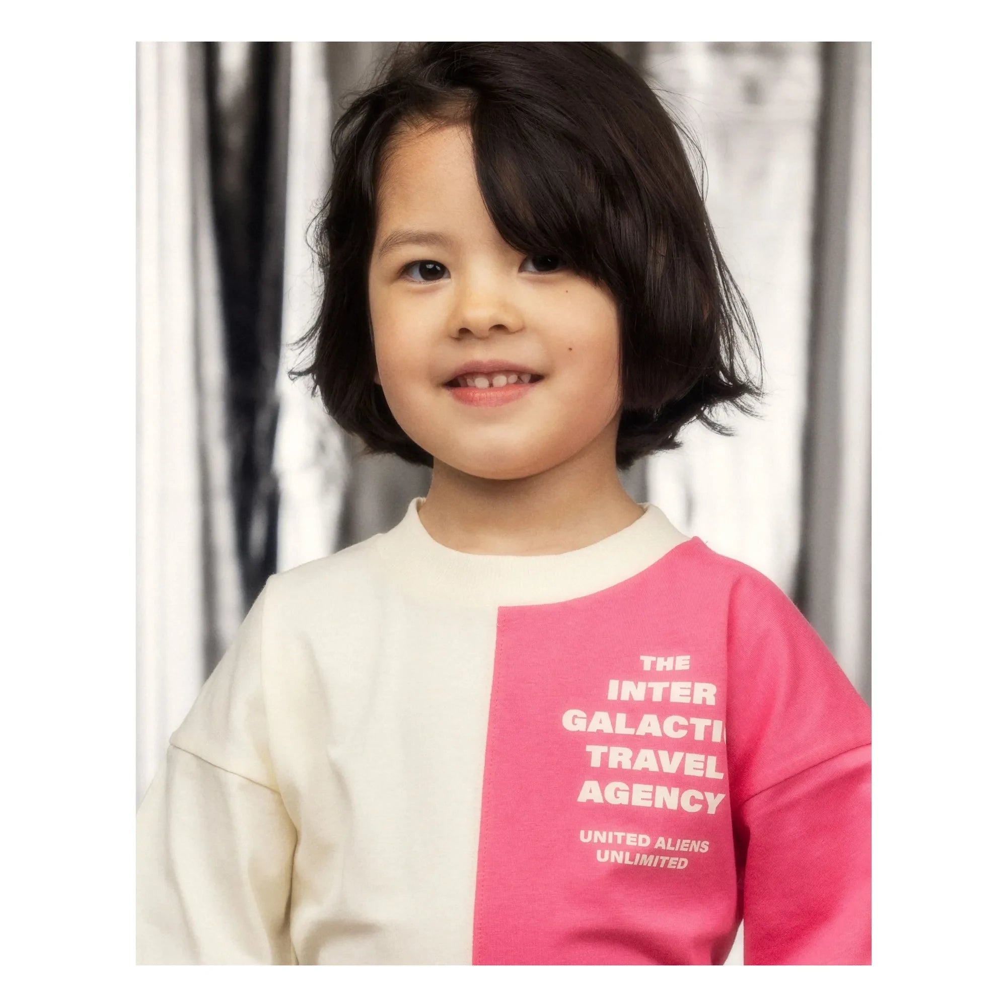 Mini Rodini - Bölünmüş T-shirt Organik pamuk | Pembe
