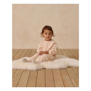 Quincy Mae - Knit Sweat ve Jogger Seti | Coral