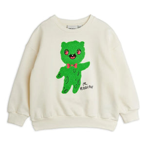 Mini Rodini - Alien organik pamuk sweatshirt | Ekru