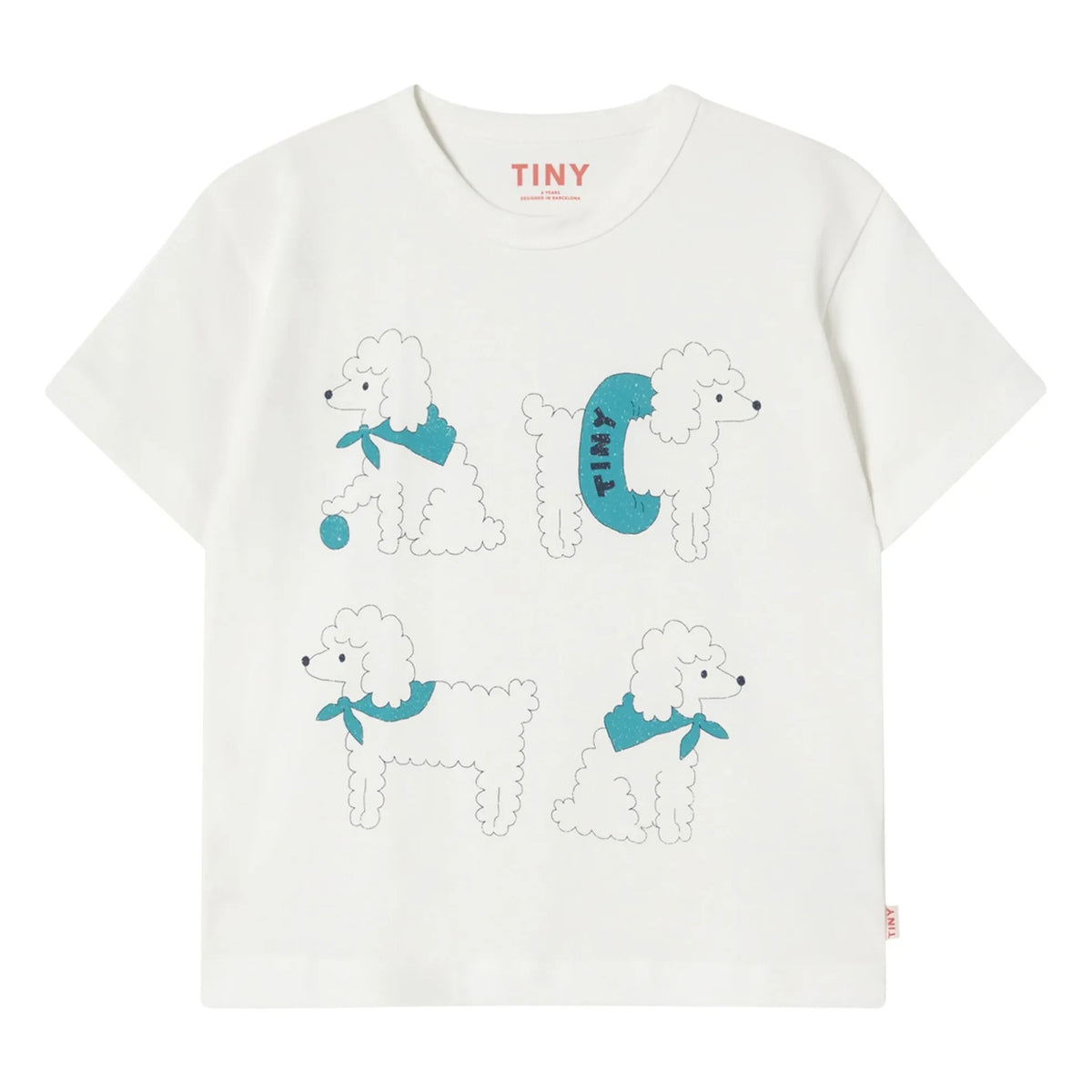 Tinycottons - Organik Pamuklu Köpek Tişörtü | Beyaz