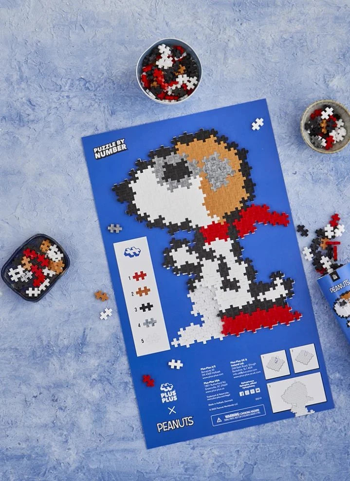 Plus-Plus - Snoopy Aviator Tube - 275 Parça - Plus-Plus x Peanuts | Beyaz