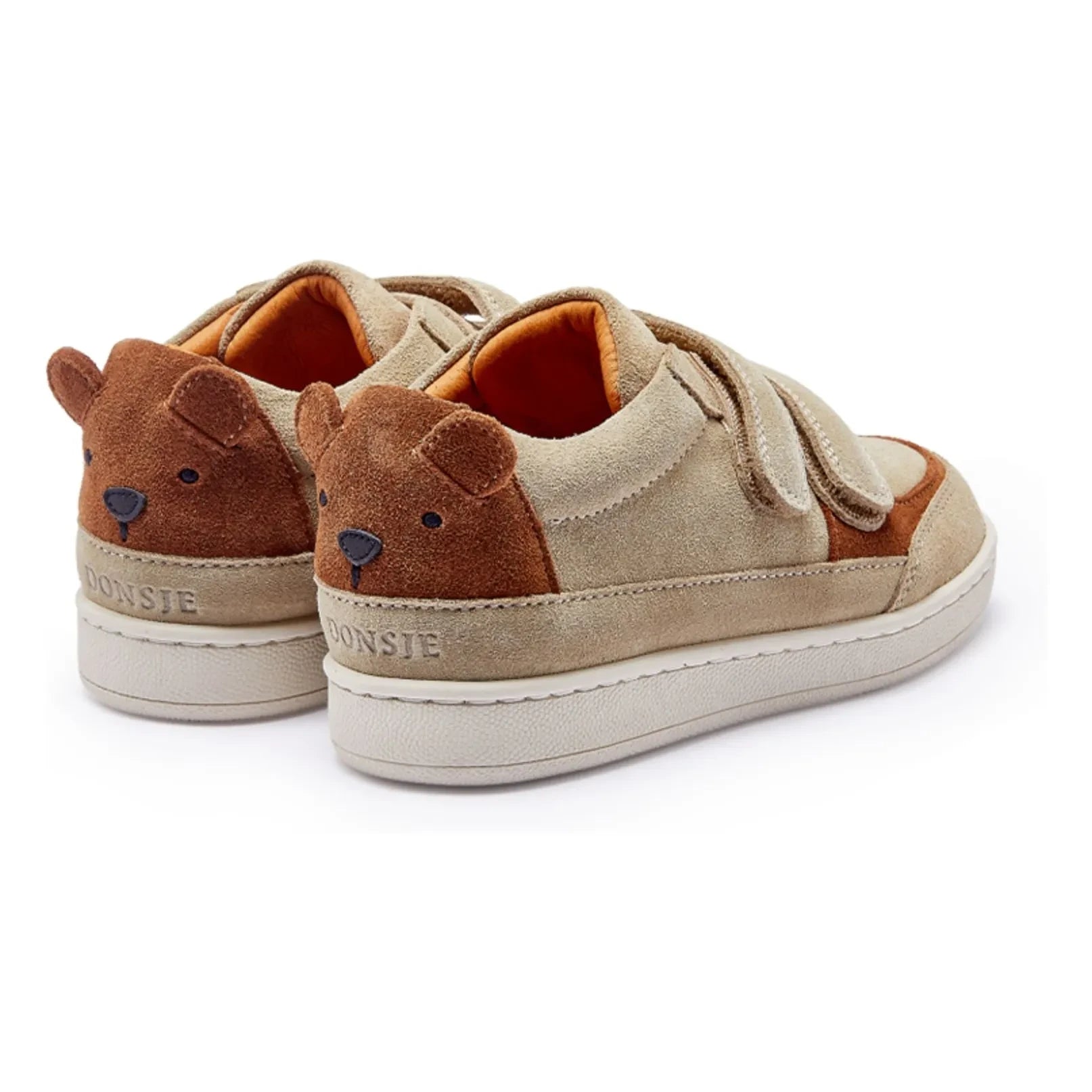 Donsje - Rinon Ayı Süet Çizikli Sneakers | Bej