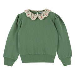 Emile et Ida - Organik Pamuklu Kemerli Sweatshirt | Zeytin Yeşili