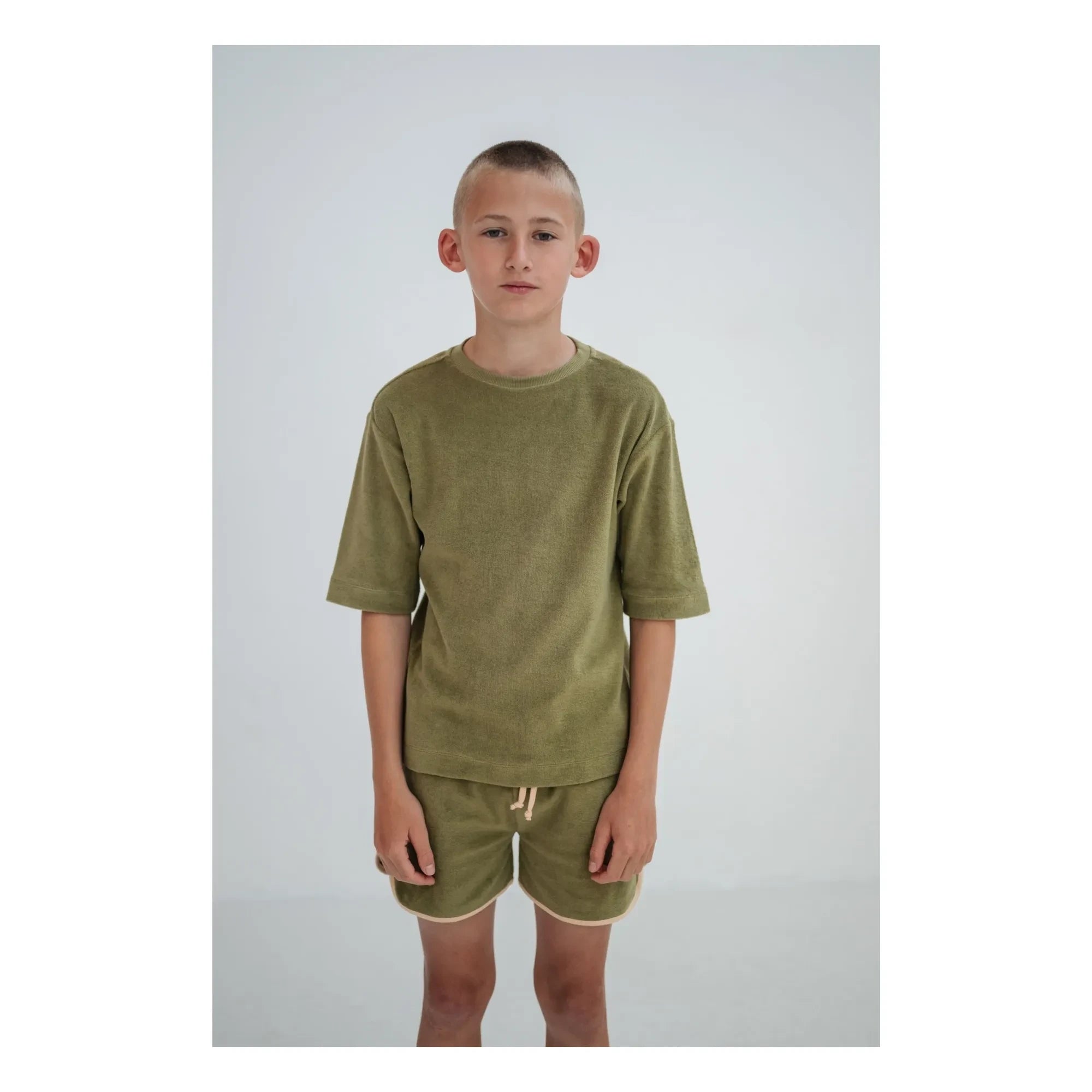 Repose AMS - Organik pamuk havlu T-shirt | Haki