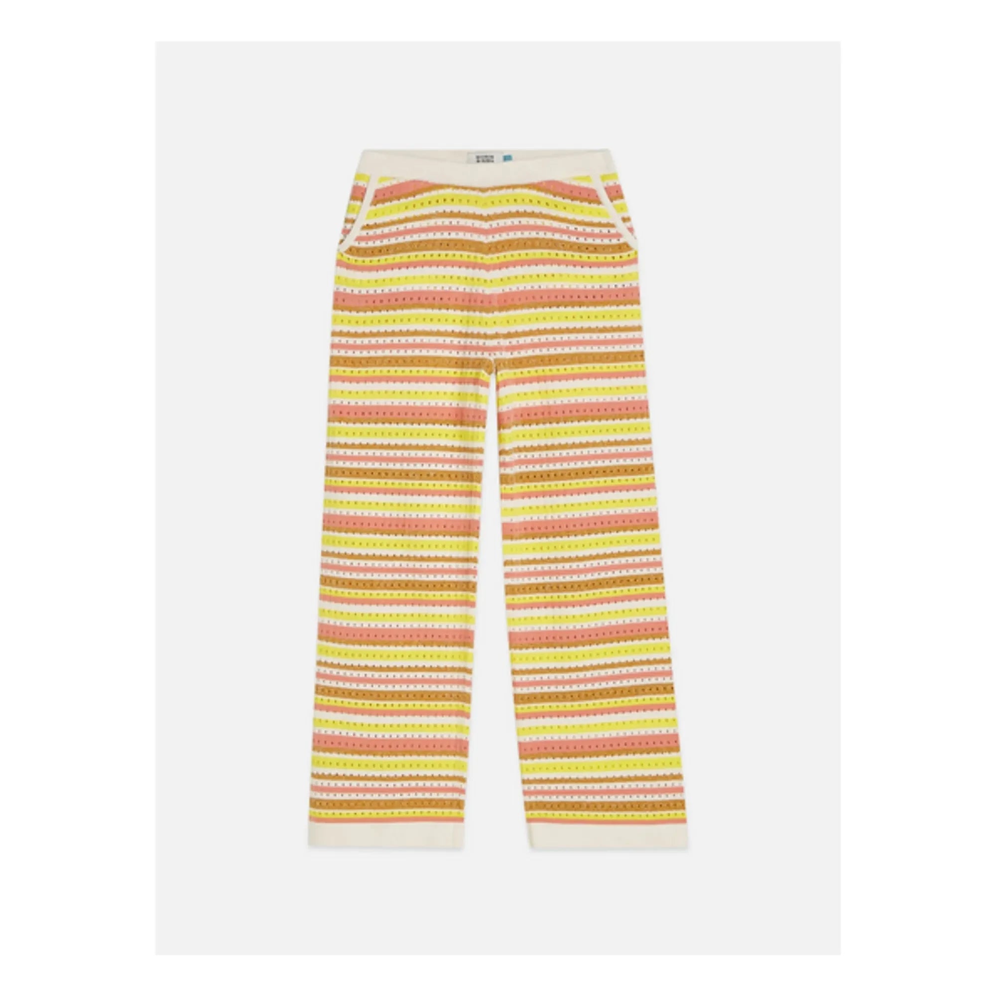 Scotch & Soda - Lurex File Çizgili Pantolon | Sarı