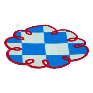 Bitossi - Dama Azzurro kareli bardak altlığı - 2'li Set | Mavi