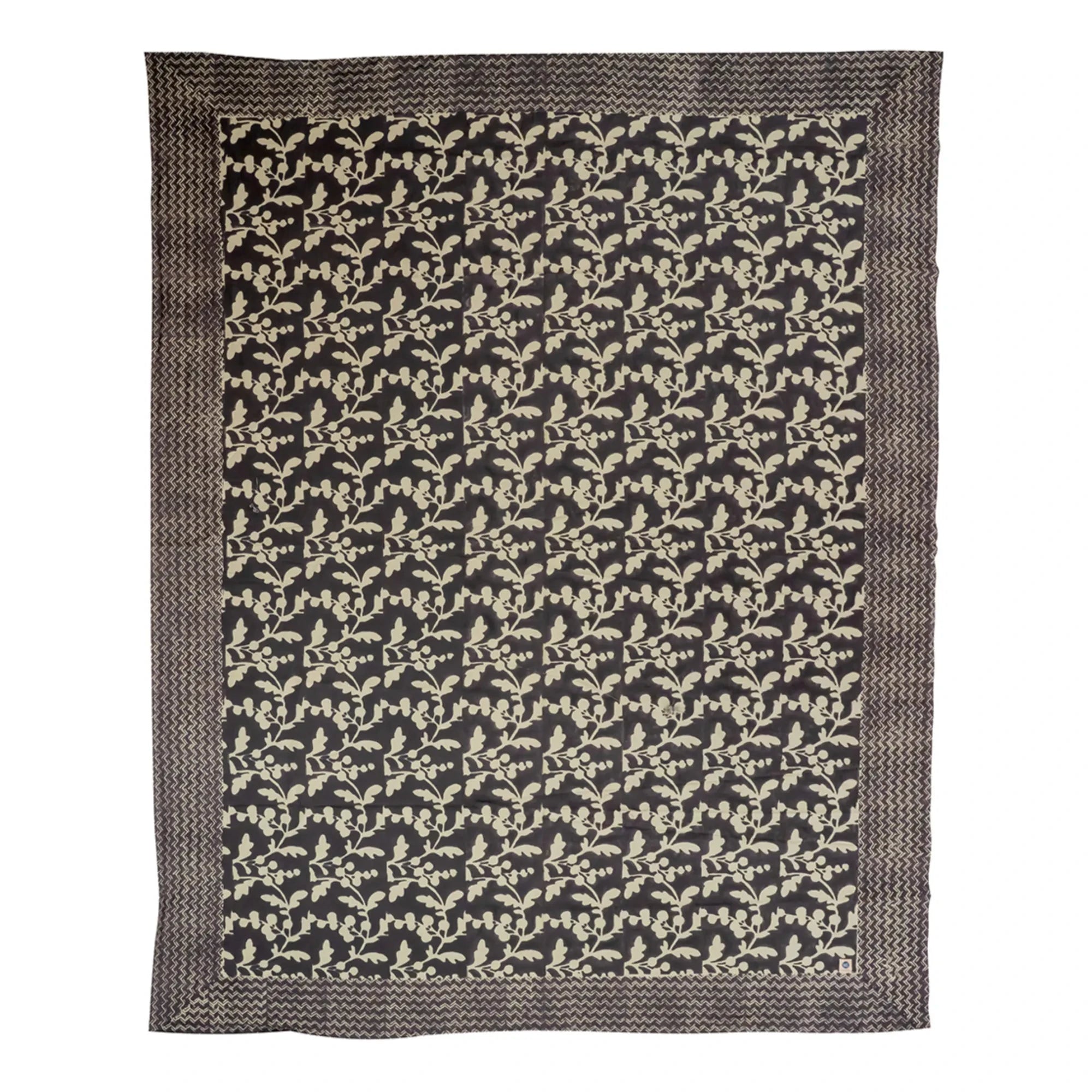 Doing Goods - Doing Goods x Smallable pamuk masa örtüsü | Noir/Blanc