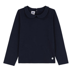 Petit Bateau - Coving Peter Pan Yaka Tişört | Lacivert