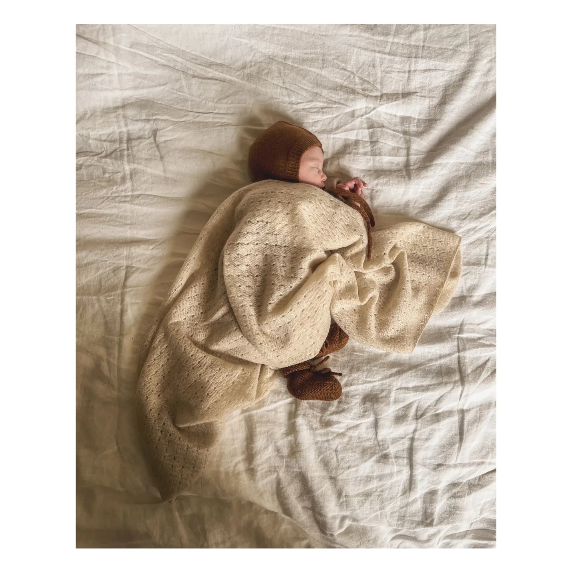 My Little Freckle - Béguin Kaşmir Organik | Tuğla kırmızısı