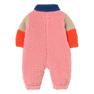 Tinycottons - Renk bloklu Sherpa tarzı pilot | Lacivert